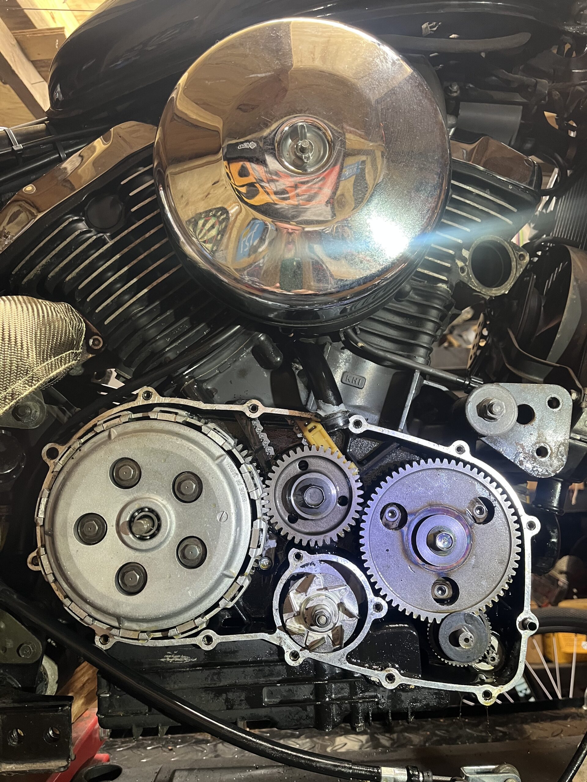 IMG_2689 Motor and clutch repair on a motorcycle serviced by Stirling's Motorcycle Services Co.